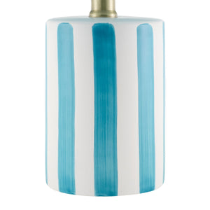   Modern European furniture - Striped Ceramic Linen Table Lamp - www.oroa.com | Oroa.com