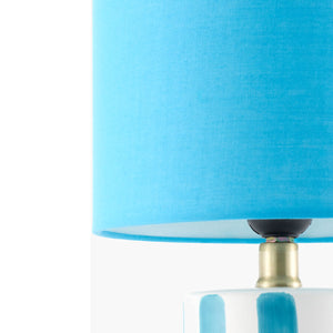   Modern European furniture - Striped Ceramic Linen Table Lamp - www.oroa.com | Oroa.com