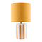 Modern European furniture - Striped Ceramic Linen Table Lamp - www.oroa.com