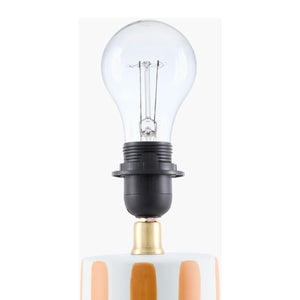   Modern European furniture - Striped Ceramic Linen Table Lamp - www.oroa.com | Oroa.com