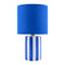 Modern European furniture - Striped Ceramic Linen Table Lamp - www.oroa.com
