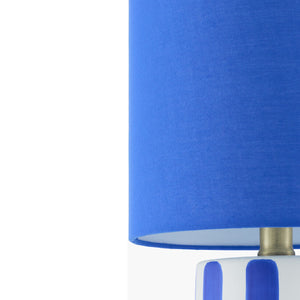   Modern European furniture - Striped Ceramic Linen Table Lamp - www.oroa.com | Oroa.com