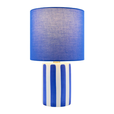 Modern European furniture - Striped Ceramic Linen Table Lamp - www.oroa.com