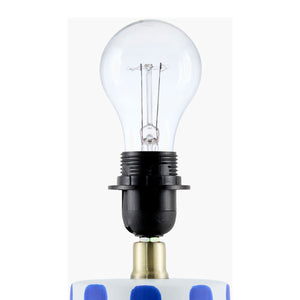   Modern European furniture - Striped Ceramic Linen Table Lamp - www.oroa.com | Oroa.com