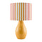 Modern European furniture - Striped Linen Ceramic Table Lamp - www.oroa.com