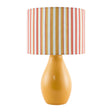 Modern European furniture - Striped Linen Ceramic Table Lamp - www.oroa.com