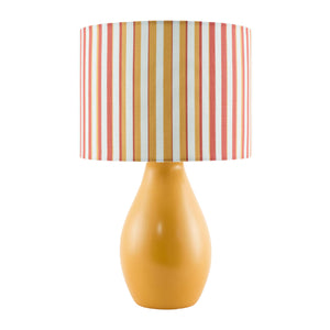   Modern European furniture - Striped Linen Ceramic Table Lamp - www.oroa.com | Oroa.com
