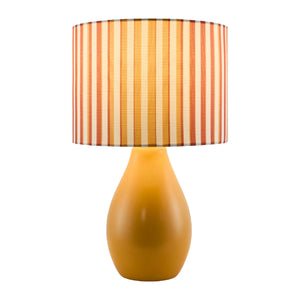   Modern European furniture - Striped Linen Ceramic Table Lamp - www.oroa.com | Oroa.com