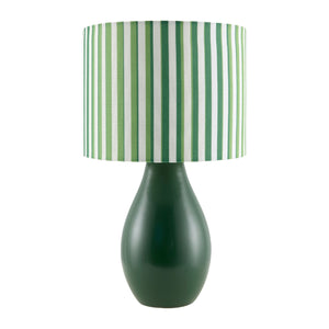   Modern European furniture - Striped Linen Ceramic Table Lamp - www.oroa.com | Oroa.com