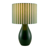 Modern European furniture - Striped Linen Ceramic Table Lamp - www.oroa.com
