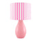 Modern European furniture - Striped Linen Ceramic Table Lamp - www.oroa.com