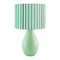 Modern European furniture - Striped Linen Ceramic Table Lamp - www.oroa.com