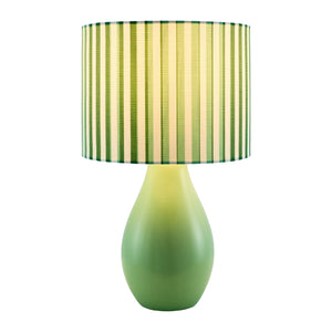   Modern European furniture - Striped Linen Ceramic Table Lamp - www.oroa.com | Oroa.com