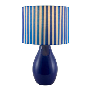   Modern European furniture - Striped Linen Ceramic Table Lamp - www.oroa.com | Oroa.com