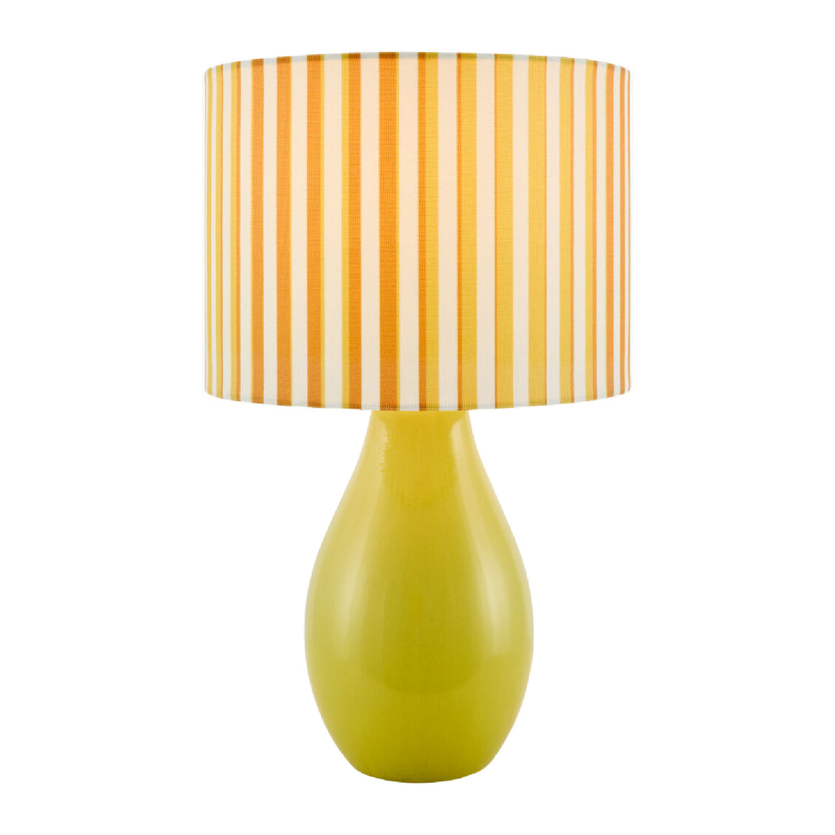   Modern European furniture - Striped Linen Ceramic Table Lamp - www.oroa.com | Oroa.com