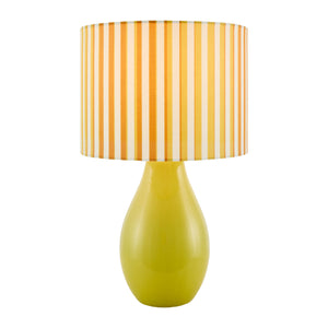   Modern European furniture - Striped Linen Ceramic Table Lamp - www.oroa.com | Oroa.com