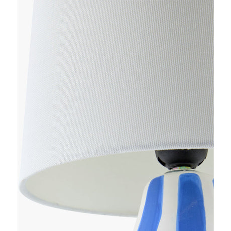 Modern European furniture - Hand-painted Striped Ceramic Table Lamp - www.oroa.com