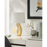 Modern European furniture - Hand-painted Striped Ceramic Table Lamp - www.oroa.com