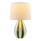 Modern European furniture - Hand-painted Striped Ceramic Table Lamp - www.oroa.com