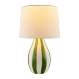 Modern European furniture - Hand-painted Striped Ceramic Table Lamp - www.oroa.com
