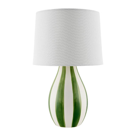 Modern European furniture - Hand-painted Striped Ceramic Table Lamp - www.oroa.com