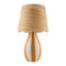 Modern European furniture - Striped Ceramic Seagrass Table Lamp - www.oroa.com