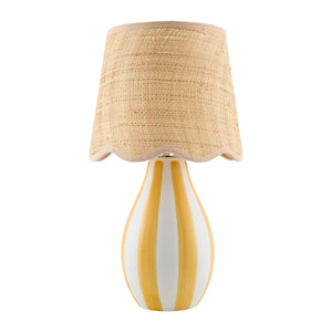   Modern European furniture - Striped Ceramic Seagrass Table Lamp - www.oroa.com | Oroa.com