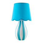 Modern European furniture - Striped Ceramic Seagrass Table Lamp - www.oroa.com
