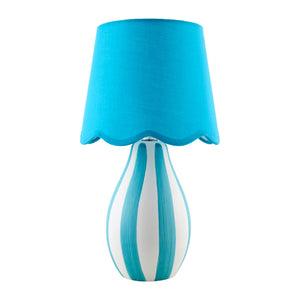   Modern European furniture - Striped Ceramic Seagrass Table Lamp - www.oroa.com | Oroa.com