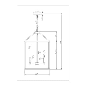   Modern European furniture - Iron-Framed 4-Light Chandelier - www.oroa.com | Oroa.com