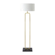 Modern European furniture - White Linen Accent Floor Lamp - www.oroa.com