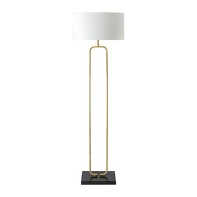 Modern European furniture - White Linen Accent Floor Lamp - www.oroa.com