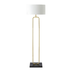   White Linen Accent Floor Lamp | Oroa.com