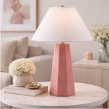 Modern European furniture - Painted Cement Linen Table Lamp - www.oroa.com