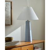 Modern European furniture - Painted Cement Linen Table Lamp - www.oroa.com