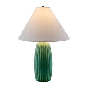 Modern European furniture - Painted Cement Linen Table Lamp - www.oroa.com