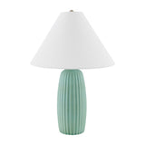 Modern European furniture - Painted Cement Linen Table Lamp - www.oroa.com