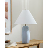 Modern European furniture - Painted Cement Linen Table Lamp - www.oroa.com