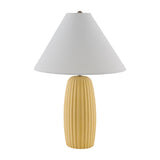 Modern European furniture - Painted Cement Linen Table Lamp - www.oroa.com