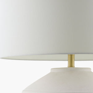   Modern European furniture - Glazed White Ceramic Table Lamp - www.oroa.com | Oroa.com