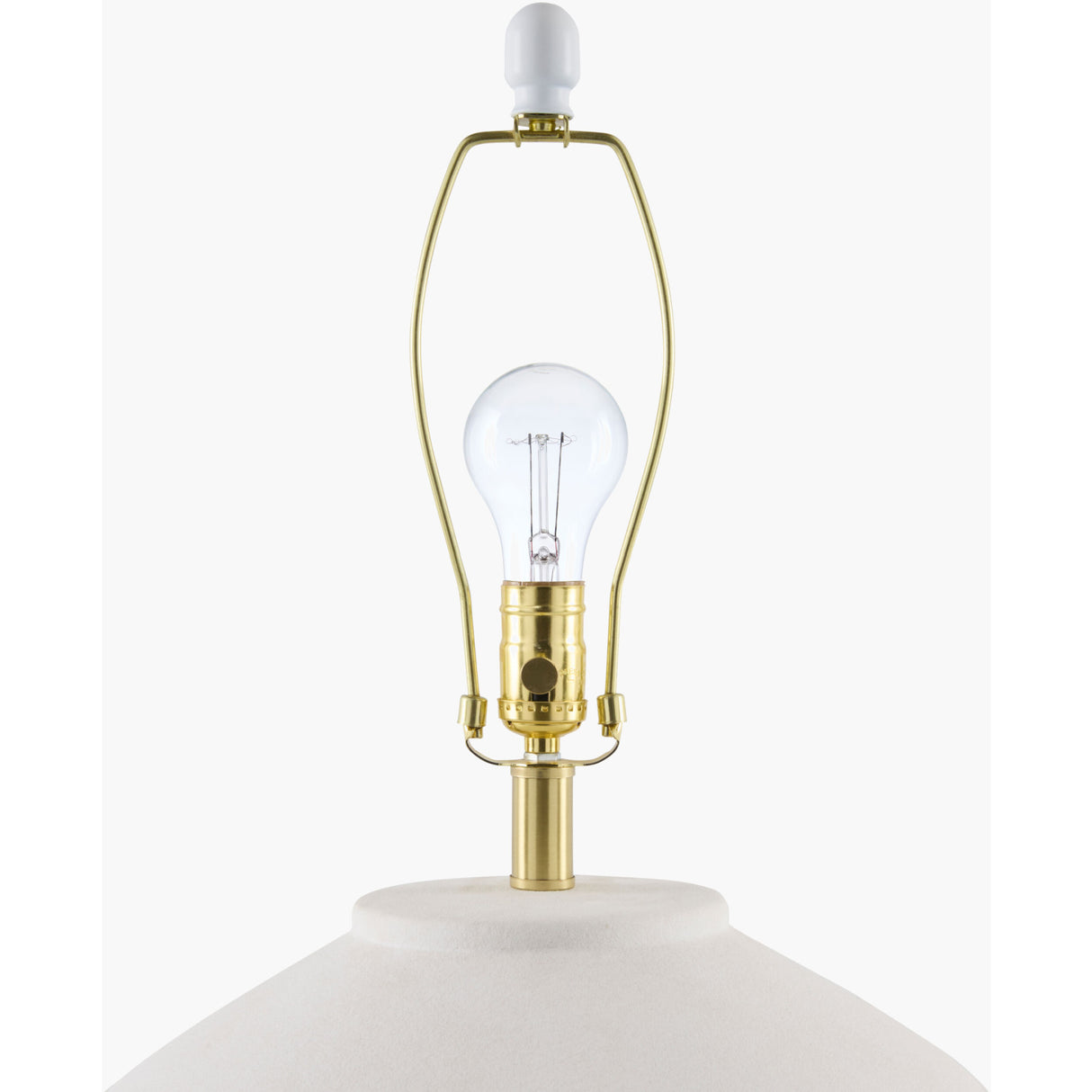   Modern European furniture - Glazed White Ceramic Table Lamp - www.oroa.com | Oroa.com