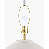 Modern European furniture - Glazed White Ceramic Table Lamp - www.oroa.com
