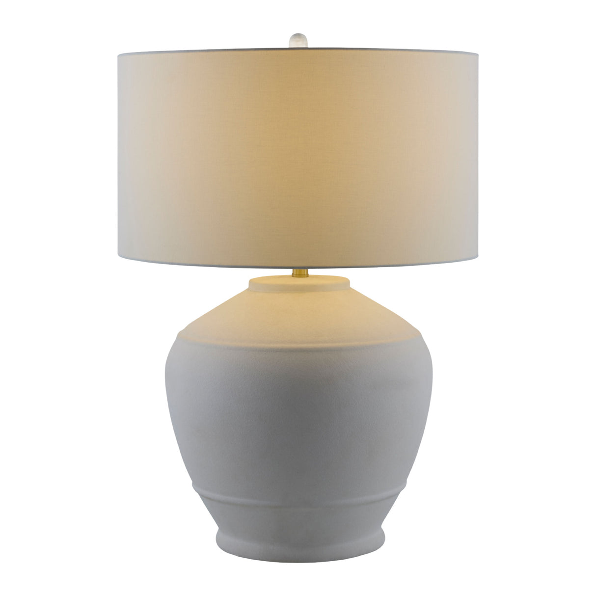   Modern European furniture - Glazed White Ceramic Table Lamp - www.oroa.com | Oroa.com