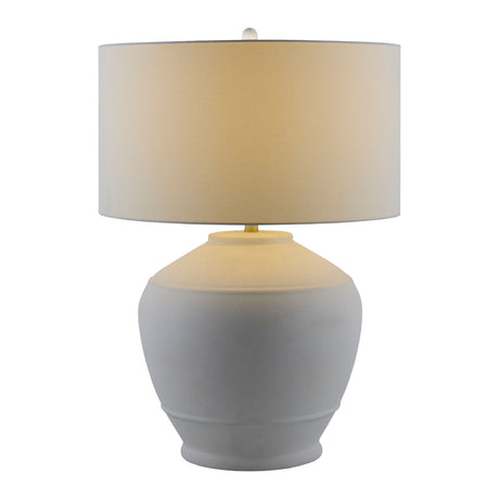   Modern European furniture - Glazed White Ceramic Table Lamp - www.oroa.com | Oroa.com