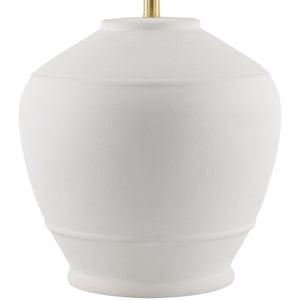   Modern European furniture - Glazed White Ceramic Table Lamp - www.oroa.com | Oroa.com
