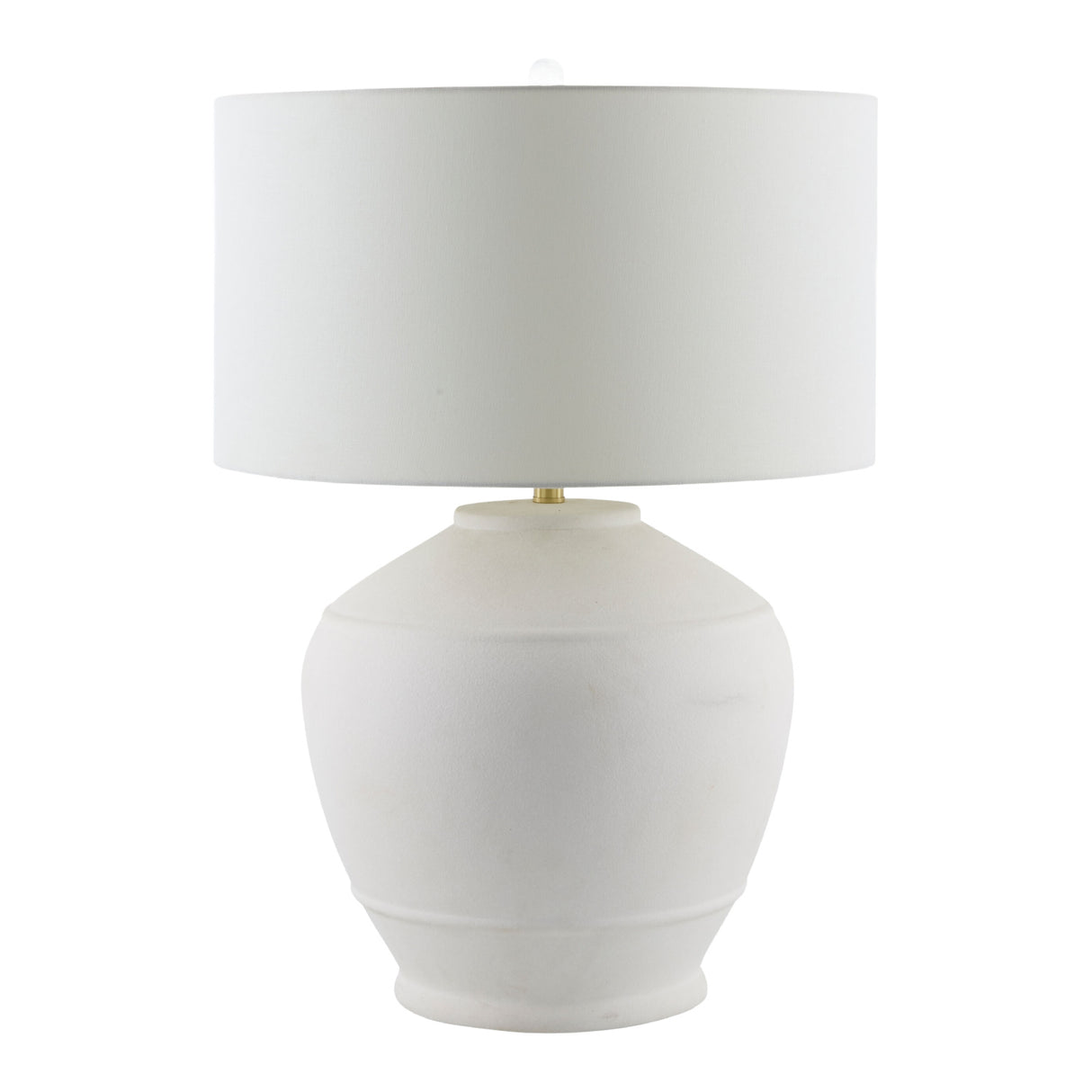   Modern European furniture - Glazed White Ceramic Table Lamp - www.oroa.com | Oroa.com