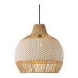 Modern European furniture - Two-Toned Braided Rattan Pendant Lamp - www.oroa.com