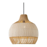 Modern European furniture - Two-Toned Braided Rattan Pendant Lamp - www.oroa.com