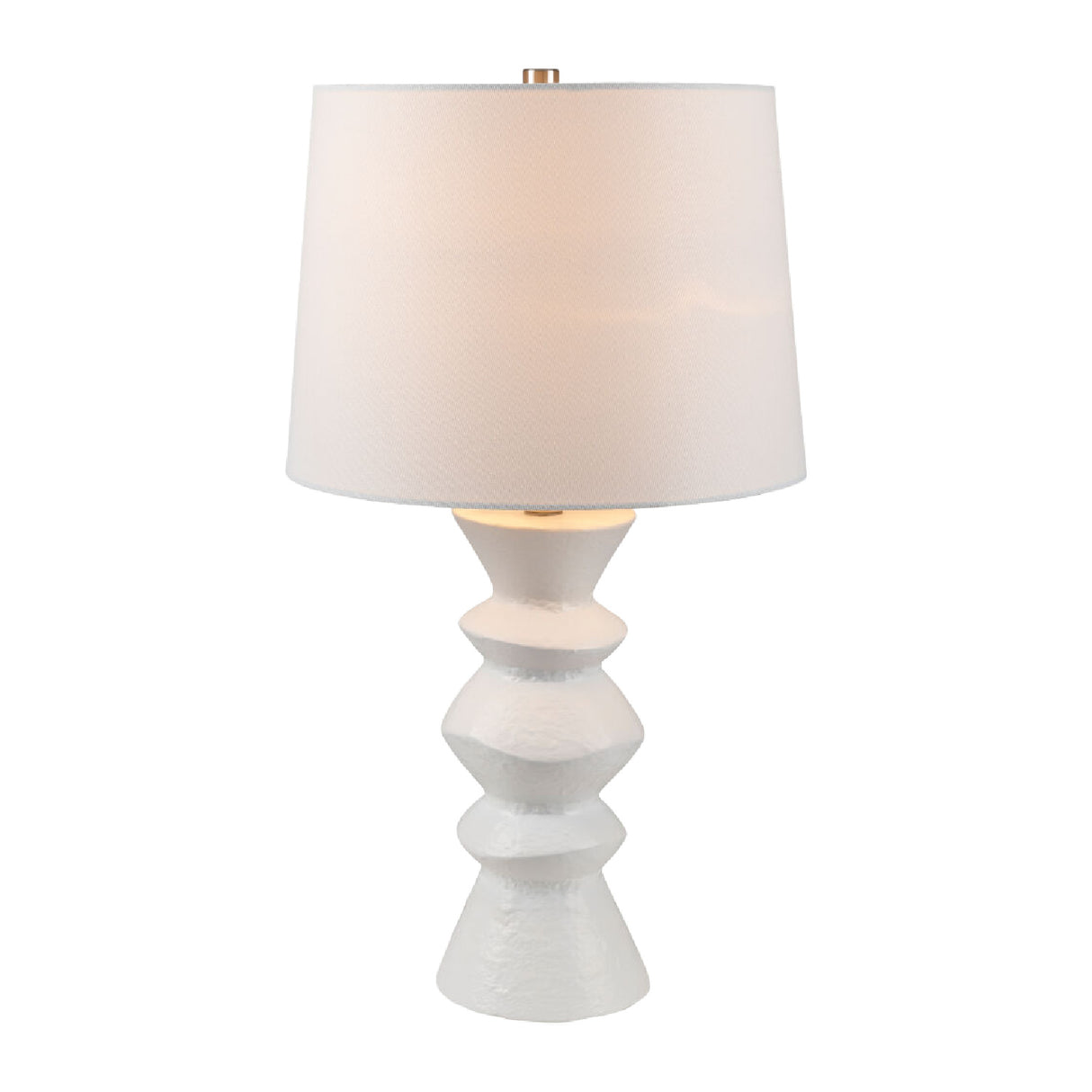   White Ceramic Sculpted Table Lamp | Oroa.com