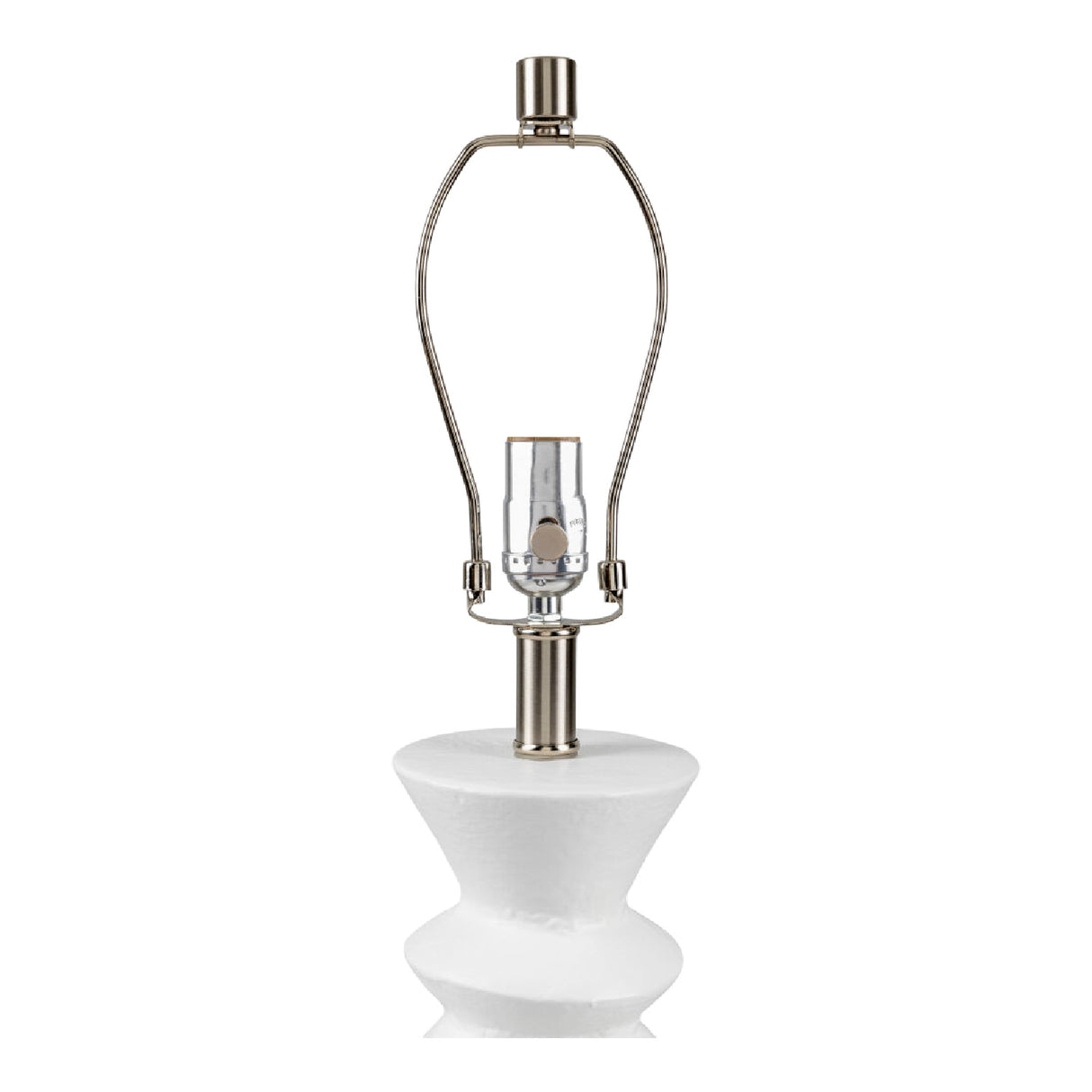   White Ceramic Sculpted Table Lamp | Oroa.com